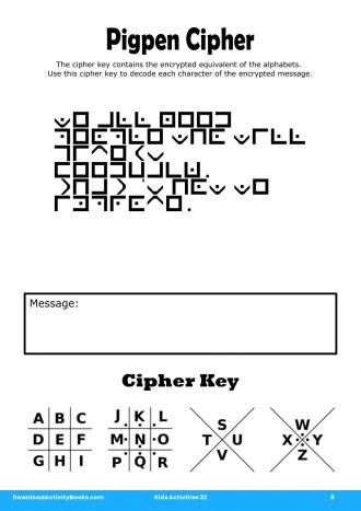 Pigpen Cipher in Kids Activities 32