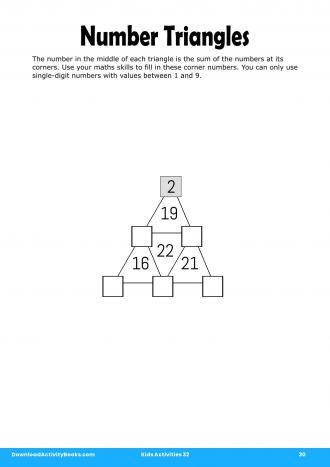 Number Triangles #30 in Kids Activities 32