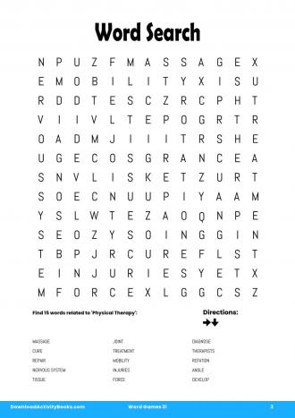 Word Search #3 in Word Games 31