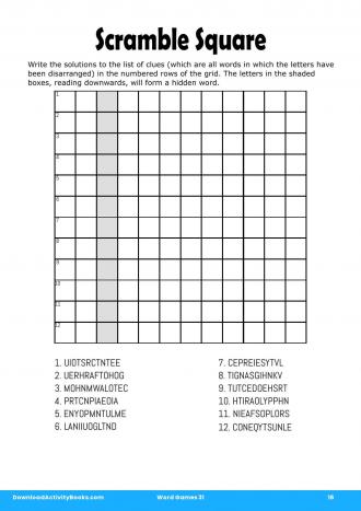 Scramble Square #16 in Word Games 31
