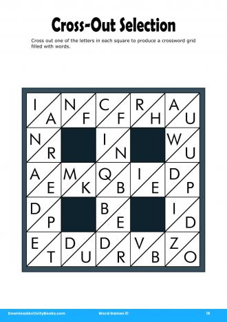 Cross-Out Selection in Word Games 31