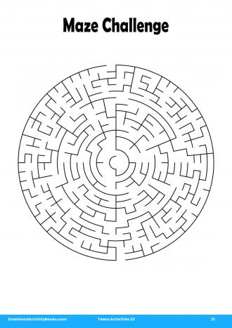 Maze Challenge in Teens Activities 33