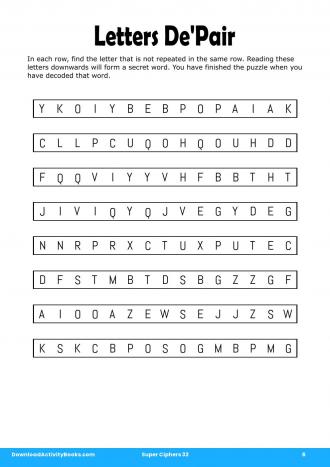 Letters De'Pair #6 in Super Ciphers 33