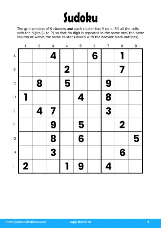 Sudoku #8 in Logic Master 33