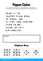 Pigpen Cipher #3 in Super Ciphers 4