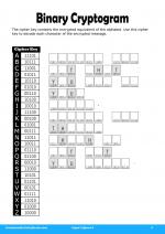 Binary Cryptogram in Super Ciphers 4