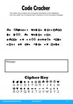 Code Cracker #6 in Super Ciphers 4