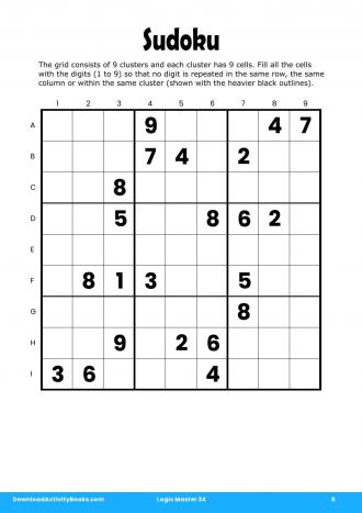Sudoku #6 in Logic Master 34