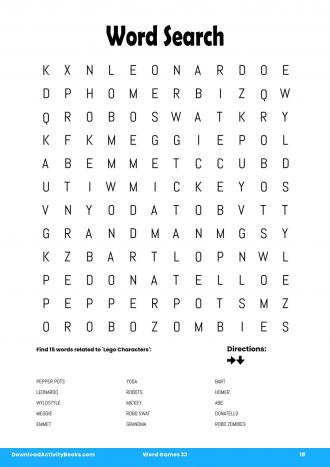 Word Search #18 in Word Games 33