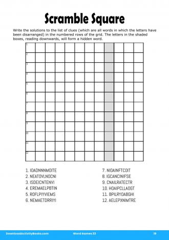 Scramble Square #19 in Word Games 33