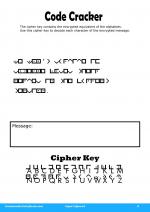 Code Cracker #8 in Super Ciphers 6