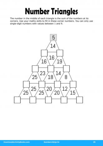 Number Triangles #29 in Numbers Ninja 34