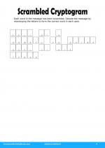 Scrambled Cryptogram #9 in Adults Activities 3