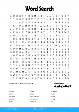Word Search #24 in Adults Activities 35