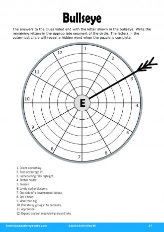 Bullseye #27 in Adults Activities 35