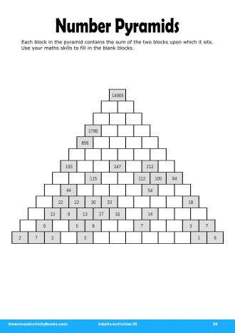 Number Pyramids #29 in Adults Activities 35