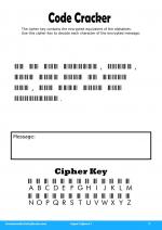 Code Cracker #3 in Super Ciphers 7