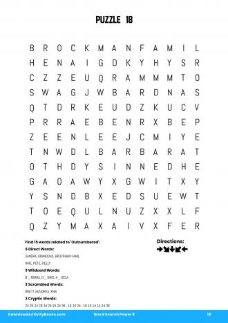 Word Search Power #18 in Word Search Power 9