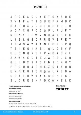 Word Search Power #21 in Word Search Power 9