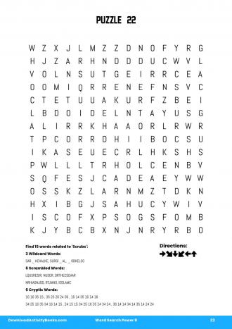 Word Search Power #22 in Word Search Power 9