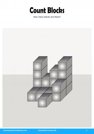 Count Blocks in Visual Mind Teasers 36