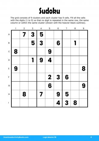 Sudoku #8 in Logic Master 36