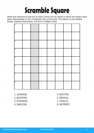 Scramble Square #8 in Word Games 35