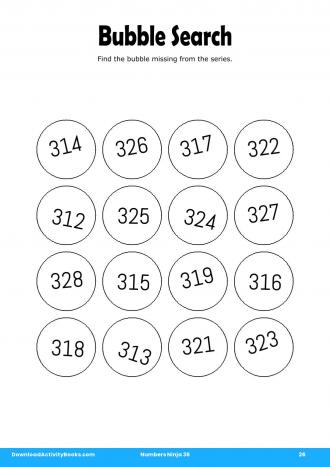 Bubble Search #26 in Numbers Ninja 36