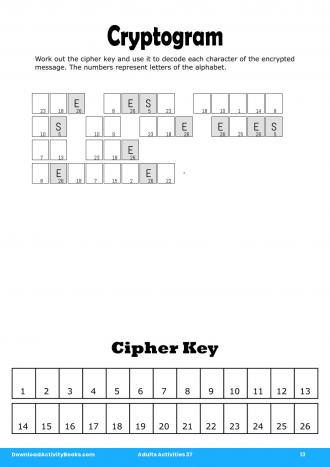 Cryptogram in Adults Activities 37