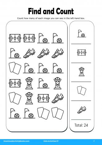 Find and Count #7 in Kids Activities 37