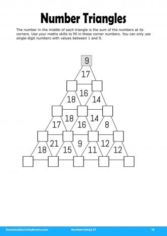 Number Triangles #16 in Numbers Ninja 37