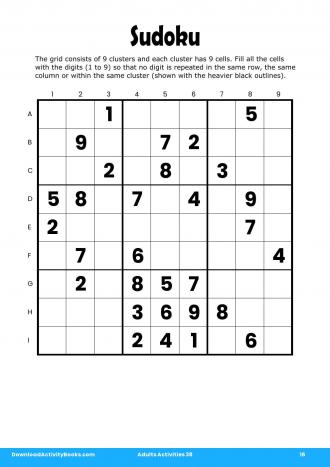 Sudoku #16 in Adults Activities 38