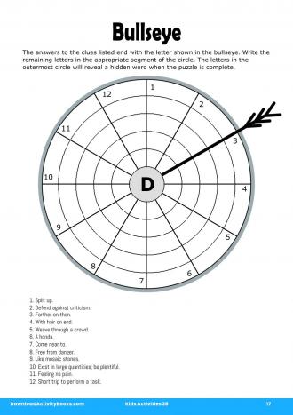 Bullseye #17 in Kids Activities 38