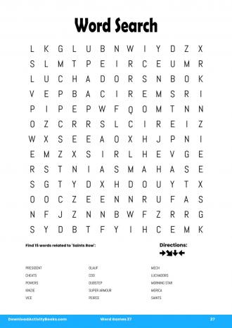 Word Search #27 in Word Games 37