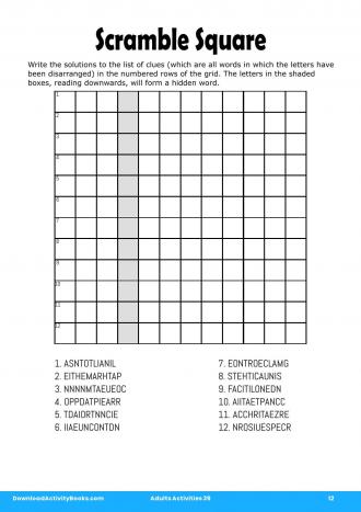 Scramble Square in Adults Activities 39