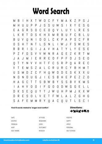 Word Search in Adults Activities 39