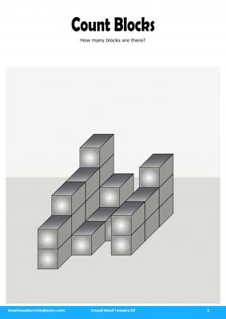 Count Blocks in Visual Mind Teasers 39