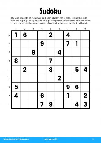 Sudoku #5 in Logic Master 39