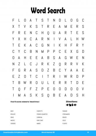 Word Search #13 in Word Games 38