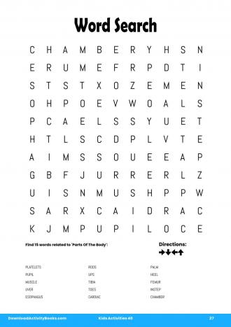 Word Search #27 in Kids Activities 40