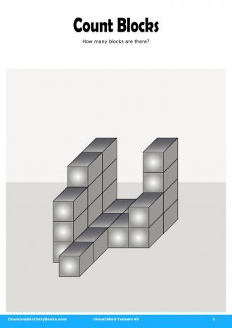 Count Blocks in Visual Mind Teasers 40