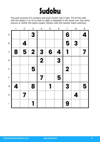 Sudoku #9 in Logic Master 40