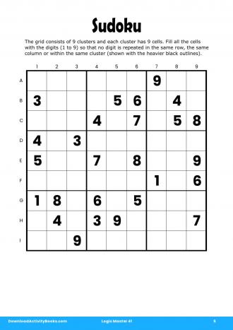Sudoku #5 in Logic Master 41