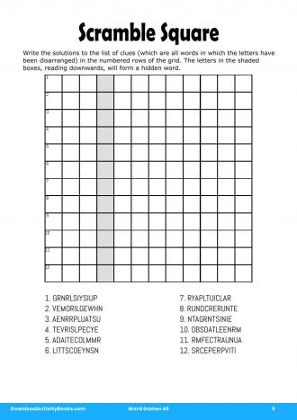 Scramble Square #9 in Word Games 40