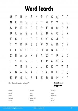 Word Search #16 in Word Games 40