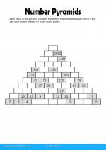 Number Pyramids #9 in Numbers Ninja 1