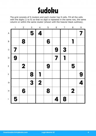 Sudoku #6 in Logic Master 42