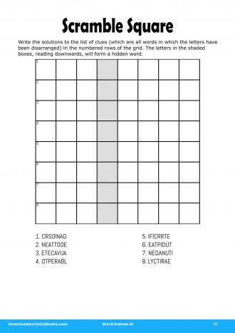 Scramble Square in Word Games 41