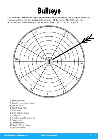 Bullseye #11 in Adults Activities 43