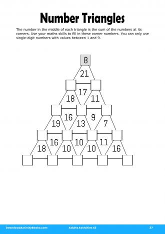 Number Triangles in Adults Activities 43